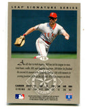 Will Clark 1996 Donruss Leaf Signature Series #1b Autographed Card