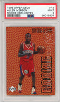 Allen Iverson 1996 Upper Deck Rookie Exclusives Card #R1 (PSA)