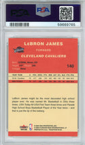 LeBron James 2004 Fleer Tradition Card #140 (PSA Mint 9)