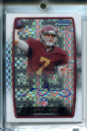 Matt Barkley Autographed 2013 Bowman Chrome Rookie Card