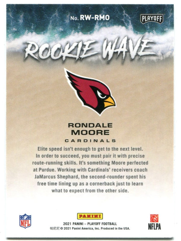 Rondale Moore Panini Playoff Rookie Wave 2021