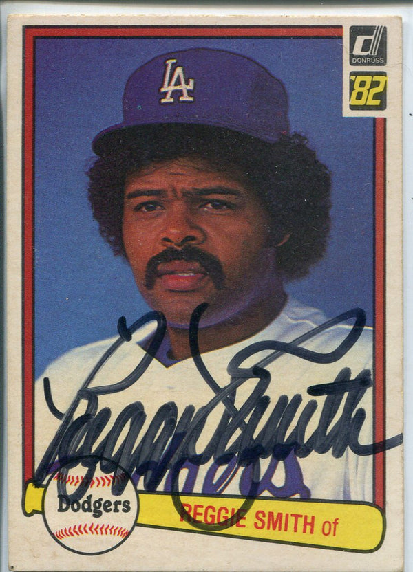 Reggie Smith Autographed 1982 Donruss Card #488