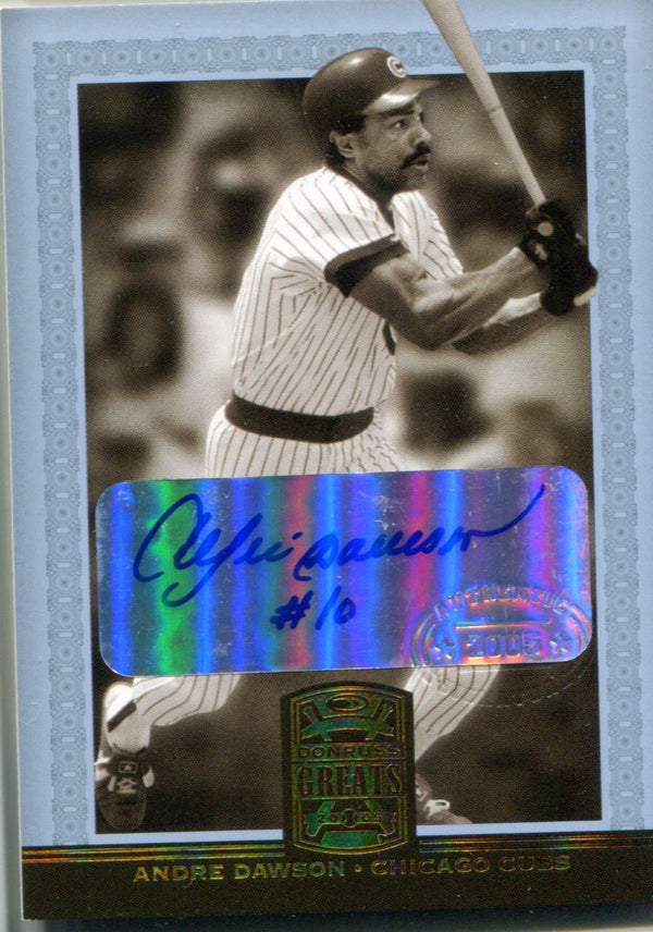Andre Dawson 2005 Donruss Greats Autographed Card