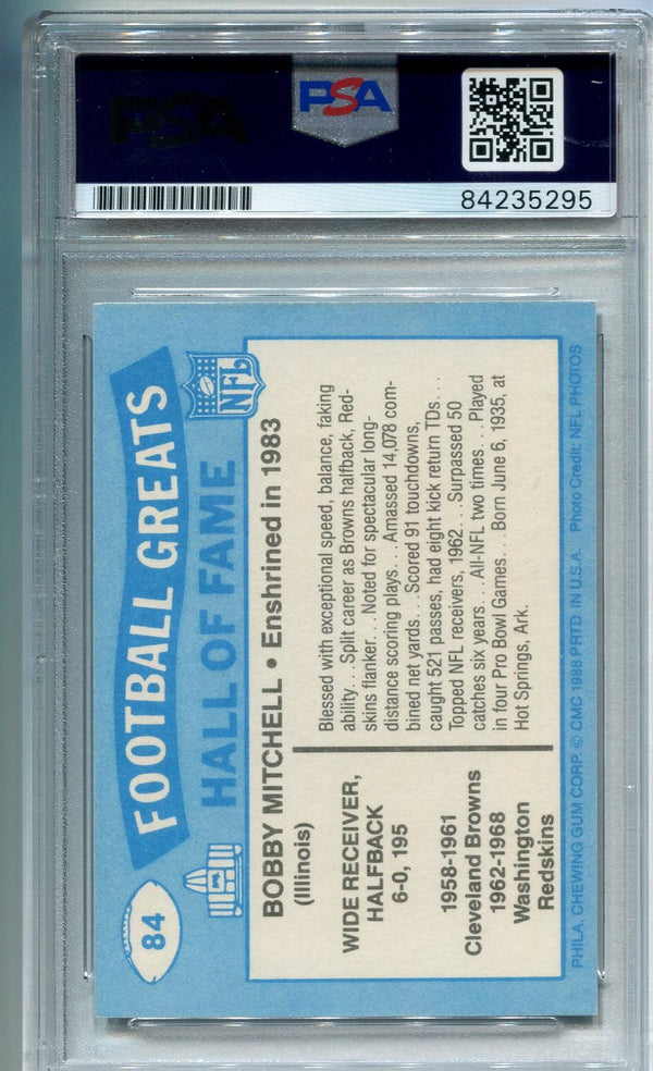Bobby Mitchell 1988 Autographed Swell Football Card (PSA)