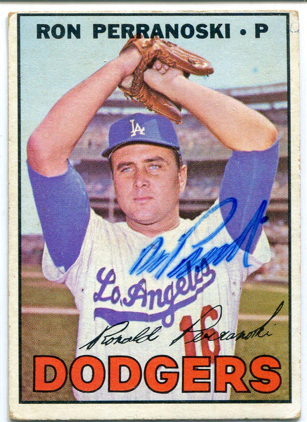 Ron Perranoski Autographed 1967 Topps Card #197