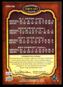 B.J. Upton, David Price, Matt Joyce, & Ben Zobrist 2012 Upper Deck Franchise Focus Multi Autographed Card #7/10