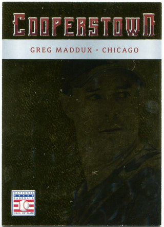Greg Maddux Etched in Cooperstown 09/10