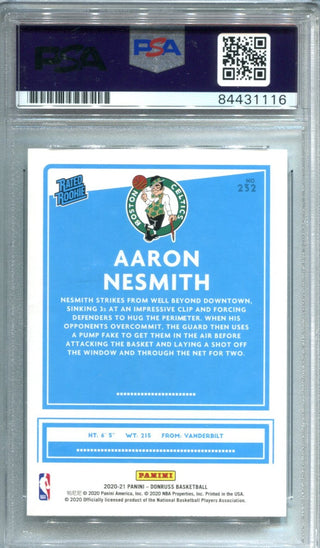 Aaron Nesmith 2020-21 Donruss Optic Rated Rookie #232 PSA Gem Mint 10 RC