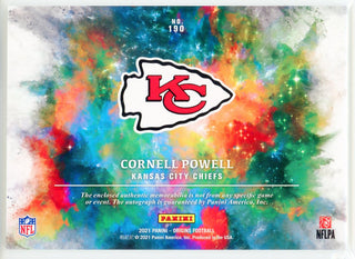 Cornell Powell Autographed 2021 Panini Origins Rookie Card #190