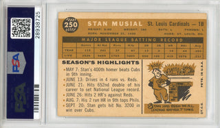 San Musial 1960 Topps Card #250 (PSA VG-EX 4)
