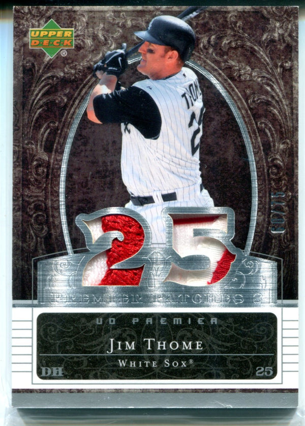 Jim Thome 2007 Upper Deck Premier Patches Jersey Card