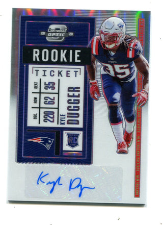 Kyle Dugger 2020 Panini Contenders Optic Auto #164 Card