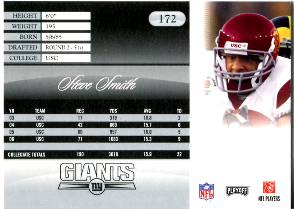 Steve Smith 2007 Playoff Rookie Card
