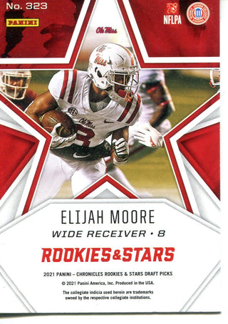 Elijah Moore 2021 Panini Rookies & Stars Rookie Card