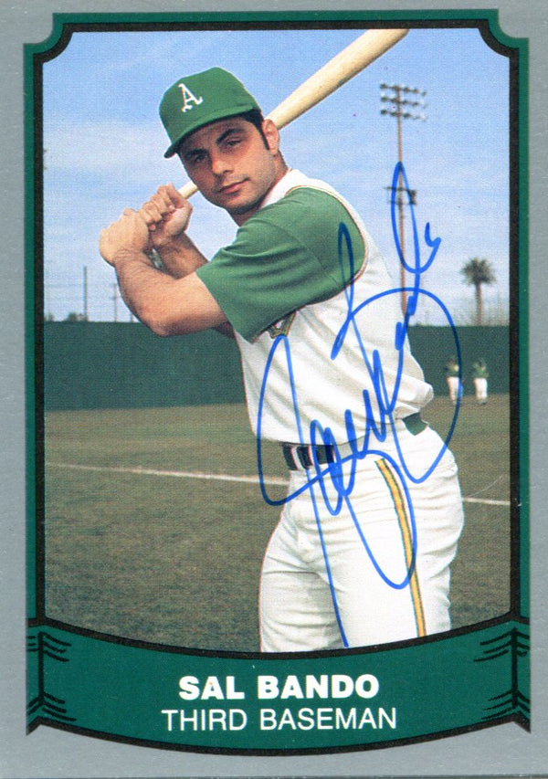 Sal Bando Autographed 1988 Pacific Card