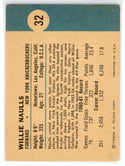 Willie Naulls 1961 Fleer Card #32