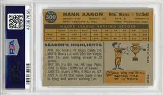 Hank Aaron 1960 Topps Card #300 (PSA EX-MT 6)