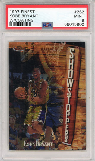 Kobe Bryant 1997 Topps Finest w/Coating Card #262 (PSA)