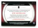 Joe Morgan 2012 Topps Commemorative Patch #RNJM Card