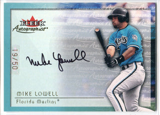 Mike Lowell Autographed 2000 Fleer Card