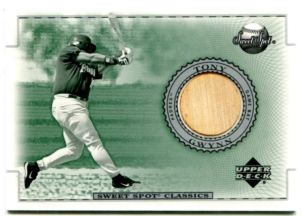 Tony Gwynn Upper Deck Sweet Spot Classics Game Used Bat #B-TG
