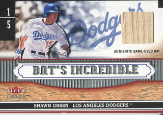 Shawn Green 2002 Fleer Bat Card