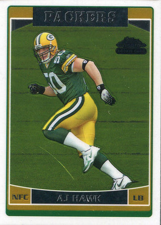 AJ Hawk Unsigned 2006 Topps Chrome Rookie Card
