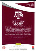 Kellen Mond 2021 Panini Immaculate Collegiate Autographed Game Worn Jersey Rookie Card 97/99 #PPA-KM