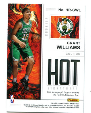 Grant Williams 2019-20 Panini NBA Hoops Hot Signatures Auto #HRGWL