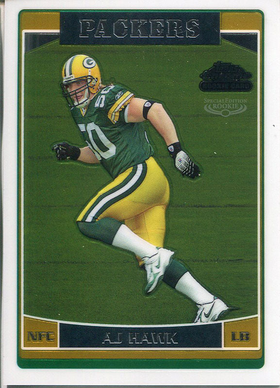 AJ Hawk Unsigned 2006 Topps Special Edition Chrome Rookie Card