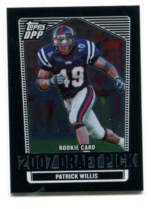 Patrick WIllis 2007 Topps Draft Pick #105 Card