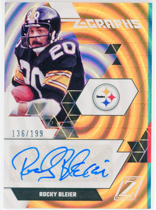 Rocky Bleier Autographed 2021 Panini Zenith Z-Graphs Card #ZG-RB