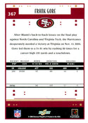 Frank Gore 2005 Donruss Rookie Card