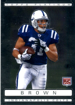 Donald Brown 2009 Topps Platinum Rookie Card