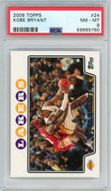Kobe Bryant 2008 Topps Card #24 (PSA NM-MT 8)