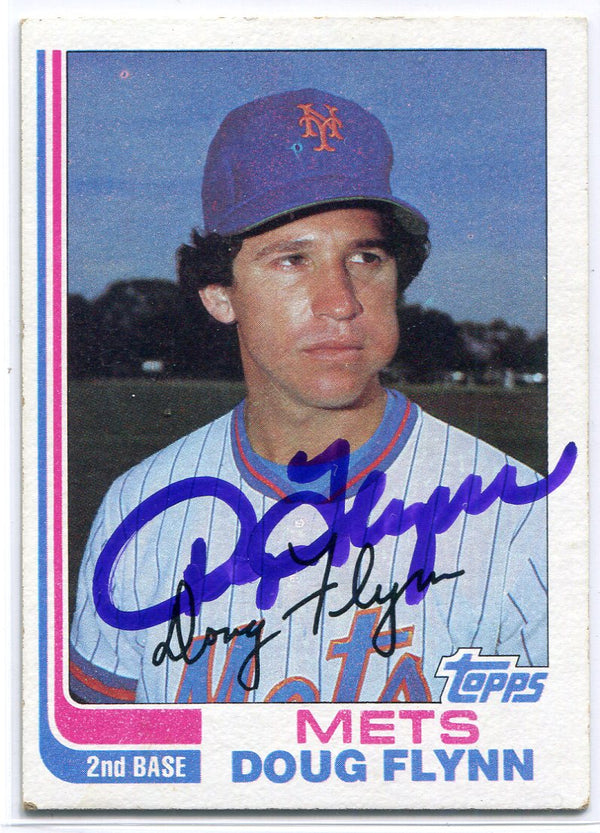 Doug Flynn Autographed 1982 Topps Card #302