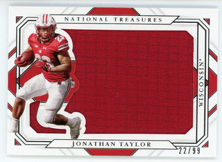 Jonathan Taylor 2021 Panini National Treasures Collegiate Jersey Card