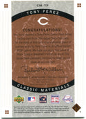 Tony Perez Sweet Spot Classics Upper Deck