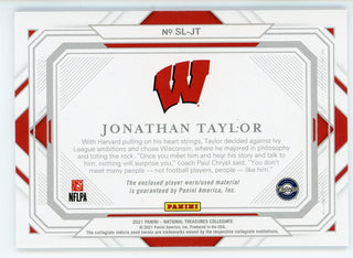 Jonathan Taylor 2021 Panini National Treasures Collegiate Jersey Card