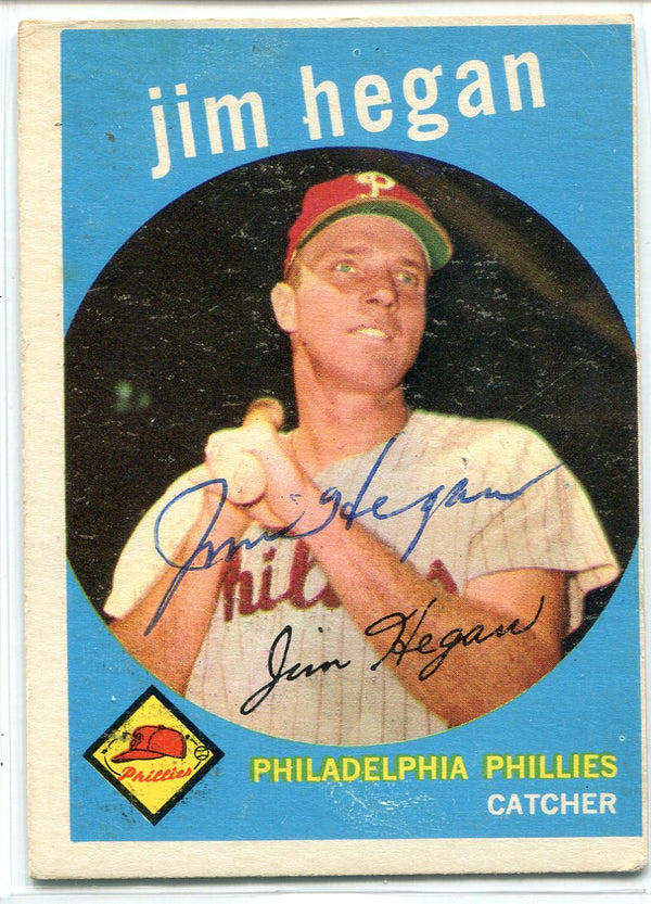 Jim Hegan Autographed 1959 Topps Card