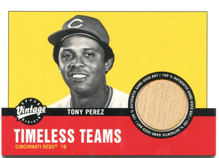 Tony Perez Upper Deck Vintage Bat Card