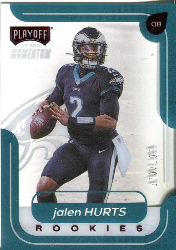 : Jalen Hurts 2020 Panini Absolute Football Rookie Card