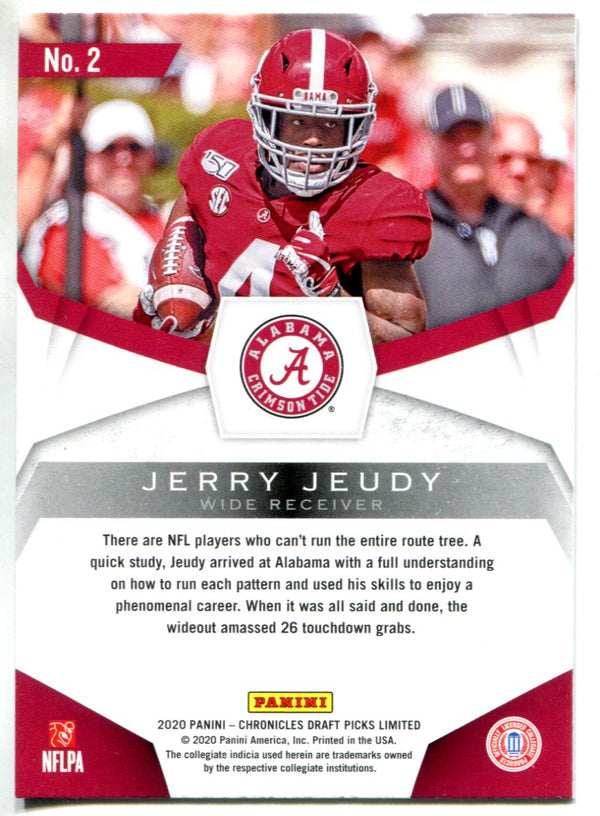 Jerry Jeudy 2020 Panini Chronicles Draft Picks Limited Rookie Card