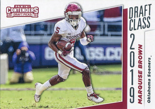 Marquise Brown 2019 Contenders Draft Picks Rookie Card