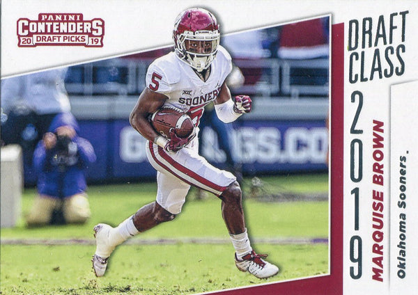Marquise Brown 2019 Contenders Draft Picks Rookie Card