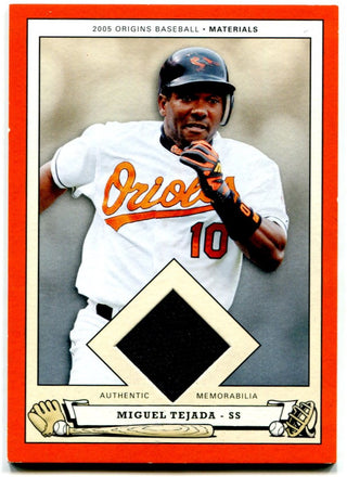 Miguel Tejada 2005 Upper Deck Origins Baseball Game Used Jersey Card