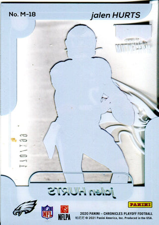 Jalen Hurts 2020 Panini Chronicles Playoff Rookie Card 170/199 #M-18