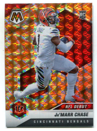 Ja'Marr Chase 2021 Panini Mosaic Orange Prizm #247 Card
