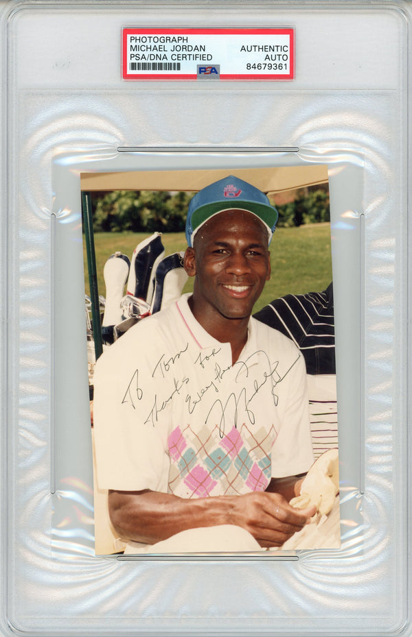 Michael Jordan Autographed Photo (PSA)