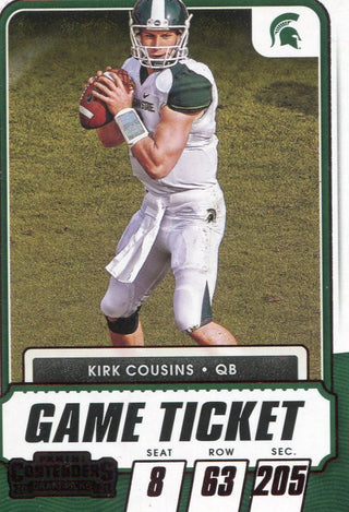 Kirk Cousins 2021 Panini Contenders Card